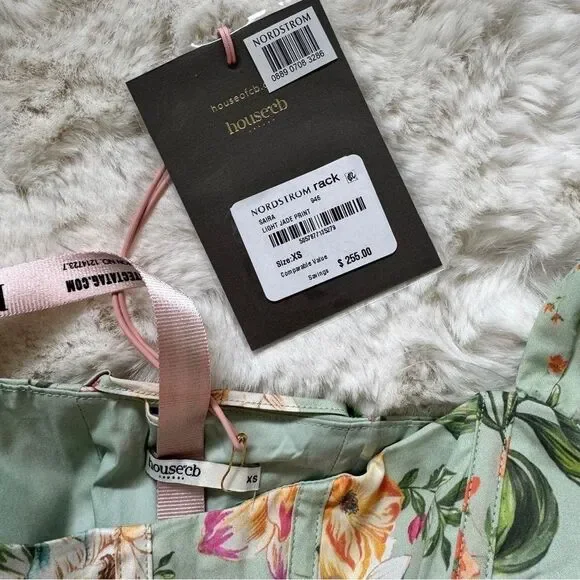 House of CB Corset Midi Sundress XS - Jade Floral Print - Picture 8 of 8